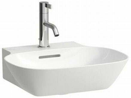 Laufen INO fontein 41x45x12cm 1 kraangat met overloop SaphirKeramik wit H8153010001041