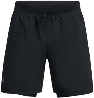 Launch 5 Inch 2-in-1 Shorts Heren-Zwart - XL