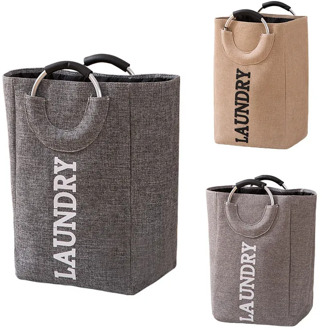 Laundry Basket Dirty Clothes Baskets Foldable Storage Bracelet Bag For Quilts Sundries Clothing Bedroom Living Room