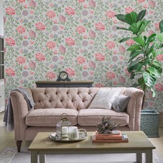 Laura Ashley Vliesbehang | Tapestry Floral Slate Grey - 10mx52cm Grijs