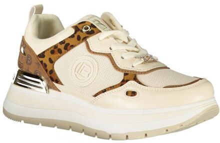 Laura Biagiotti Dierenprint Platform Sneakers Ivoor