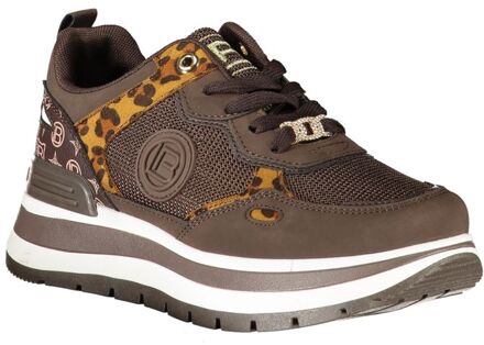 Laura Biagiotti Lage Leopard Accent Sneaker Bruin