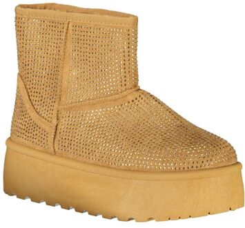 Laura Biagiotti Platform Geperforeerde Laarzen Beige - EU 39