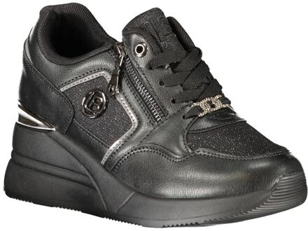 Laura Biagiotti Platform Zip Sneakers - maat EU 40 Zwart