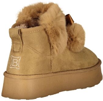 Laura Biagiotti Pompom Enkellaarzen Bruin