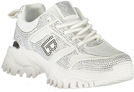 Laura Biagiotti Rhinestone Detail Sneakers Wit