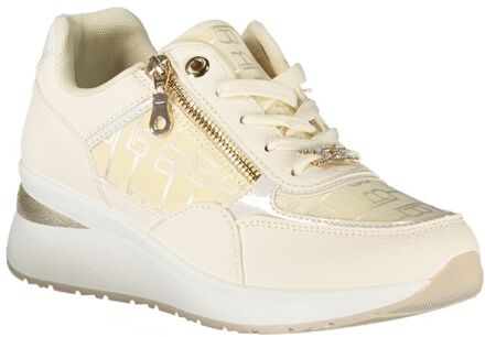 Laura Biagiotti Wedge Logo Sneakers - maat EU 39 Ivoor