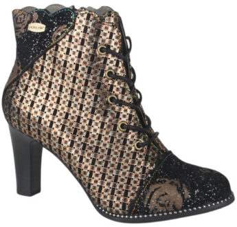 Laura Vita Alcbaneo 127 or dames veterboots gekleed Zilver - 40