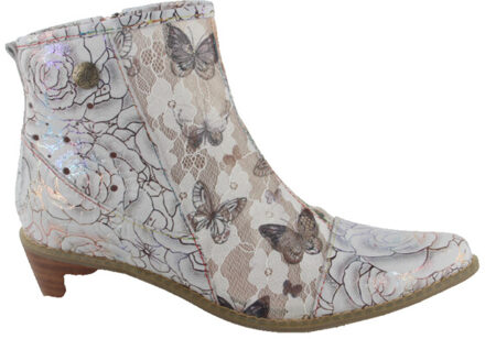 Laura Vita Hicnio 23 ecru dames enkellaarzen sportief - maat 38 Wit