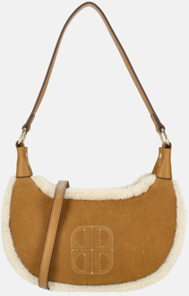 Laurent David Brit Teddy schoudertas cognac