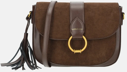 Laurent David Camille crossbody tas dark brown Bruin