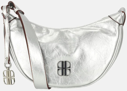 Laurent David crossbody tas lak S silver Zilver