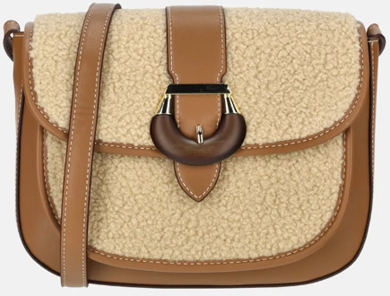 Laurent David crossbody tas teddy taupe Bruin