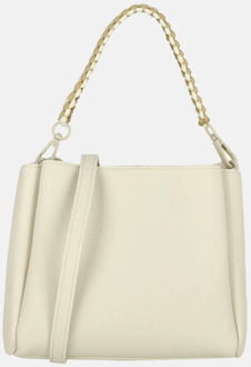Laurent David Dorine crossbody tas white/goud Ecru