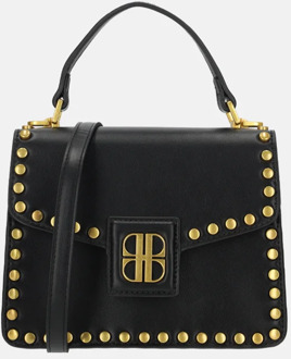 Laurent David handtas studs black Zwart