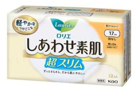 Laurier F Happiness Skin Ultra Slim Light Daily No Wing 17cm 32 pcs