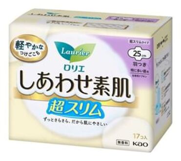 Laurier F Ultra Gentle Daily Slim Wing Feminine Pads 25cm 17 pcs