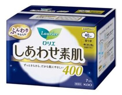 Laurier F Ultra Gentle Night Use Speedy Absorbent Wing Feminine Pads 40cm 7 pcs