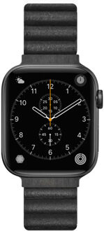 Laut Novi Leather Loop Apple Watch 42mm / 44mm / 45mm / 49mm midnight Zwart