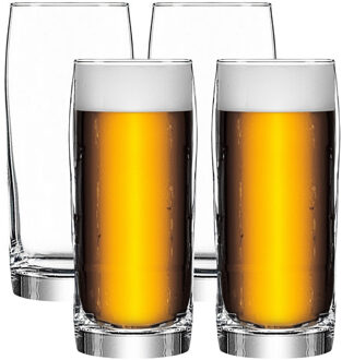 Lav Bierglazen - set van 4x - 380 ml/0,38L - stevig glas - Stijlvolle glazen