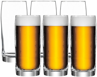 Lav Bierglazen - set van 6x - 380 ml/0,38L - stevig glas - Stijlvolle glazen