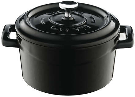 Lava Casserole mini rond - Ø100mm - 0.35Ltr - Zwart/Zwart