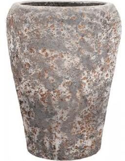 Lava Coppa M 50x50x68 cm Relic Rust Metal bloempot Bruin