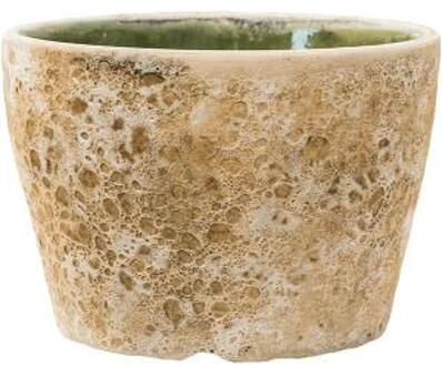 Lava Couple straight M 25x25x17 cm Relic Beige bloempot binnen