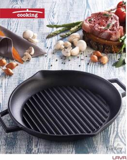 Lava Iron Gegoten Ronde Grill Pan 30Cm