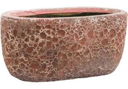Lava Oval S 31x18x15 cm Relic Pink bloempot binnen Roze