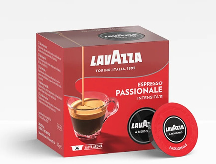 Lavazza Espresso Passionale, box of 36 capsules in Mio mode