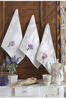 Lavendel 3 Stuks Schotel Handdoek Handdoek Grote Verkoop Anniversary Kitchen11. Jaar