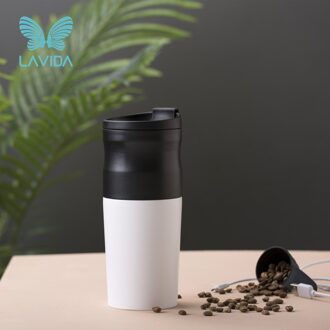 Lavida Koffiemolen Maker Machine Witte Elektrische Koffieboon Slijpen Draagbare Cafe Cup Roestvrijstalen Keuken Outdoors Tool