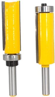 Lavie 1 Pc 8 Mm Flush Trim Patroon Router Bit Top & Bottom Lager Bits Frees Voor Hout Houtbewerking snijders MC02214 2stk reeks