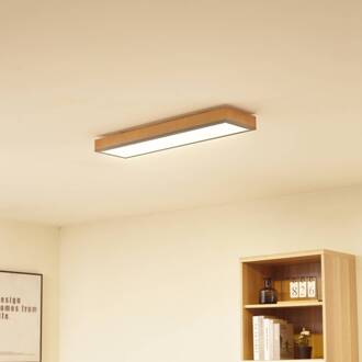 Laviona plafondlamp met CCT, 80 cm grafietgrijs, licht hout, wit