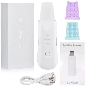 Laybo Ultrasone Huid Scrubber Ultrasone Reiniging Machine Peeling Schop Facial Pore Cleaner Facial Lifting Apparaat Gezicht Huid