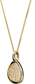 'Layla' Dames 925 Sterling Zilveren Ketting met Hanger - Goud ZH-7489/G