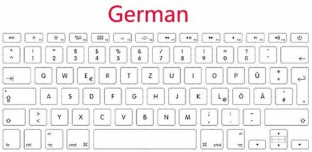 Layout A1370 A1465 Toetsenbord Voor Macbook Air 11 "Us Uk Russisch Spanje Frans Duits Italiaans Layout Toetsenbord Jaar Germany