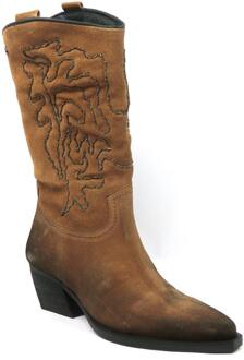 Lazamani Cowboylaars met ijzeren bolletjes patroon Lazamani , Brown , Dames - 39 Eu,42 Eu,40 Eu,38 Eu,37 Eu,36 Eu,41 EU