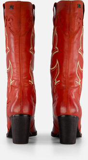 Lazamani Cowboylaarzen rood Leer - 37,38