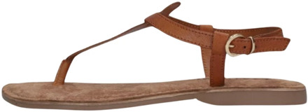 Lazamani Dames Sandalen 75.618 - Bruin - Maat 43