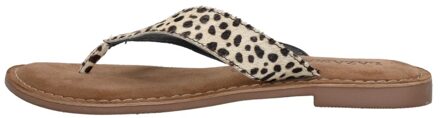 Lazamani dames slipper - Zwart wit - Maat 40