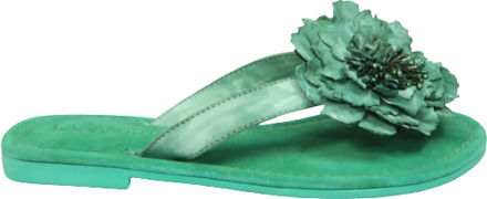 Lazamani Damesschoenen slippers Groen - 39