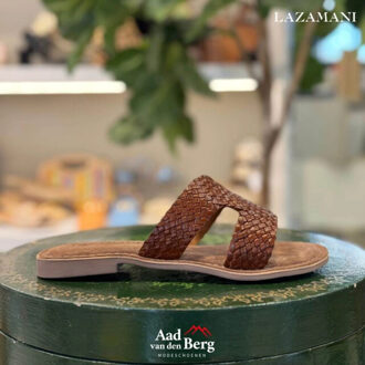 Lazamani Damesschoenen slippers - maat 39 Bruin