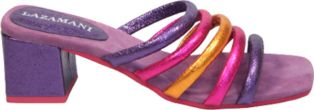 Lazamani Damesschoenen slippers Paars - 39