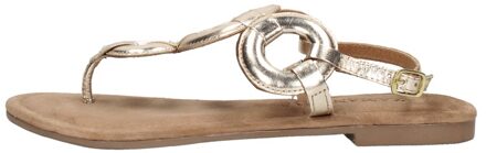 Lazamani Sandalen Plat Goudkleur - 38