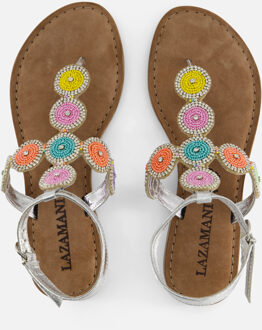 Lazamani Sandalen zilver Leer - 36,39,40,41,42