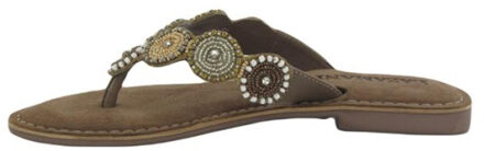 Lazamani Slippers beige - Maat 38