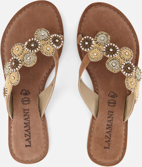 Lazamani Slippers beige Synthetisch - 38,39,40,41,42,43,44,36,37