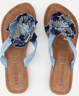 Lazamani Slippers blauw Synthetisch - 37,38,39,40,41,42,36
